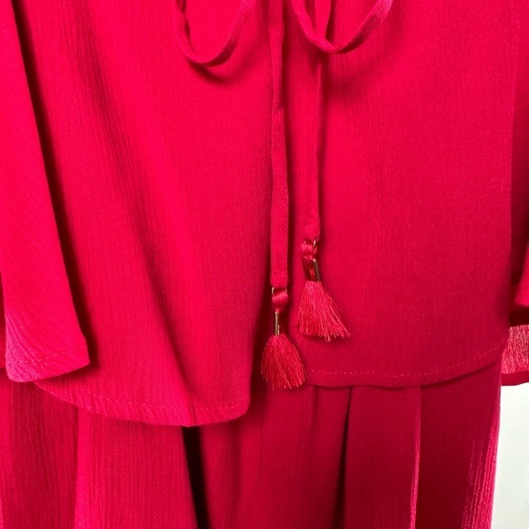 NWT L*Space Seaside Ruffle Romper in Cherry Red Size Medium‎ - Picture 9 of 16